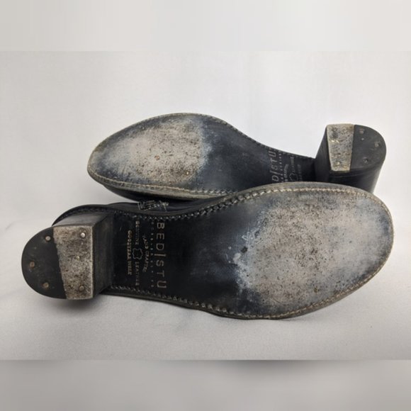 Bed Stu Slate Gray Series Heeled Booties Sz 8 - Picture 3 of 4